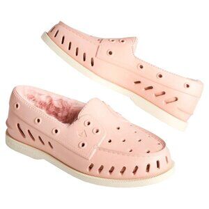 Sperry Top Sider Float Boat Shoes Size 6 Rubber Cozy Cut-Outs Slip On Dusty Pink